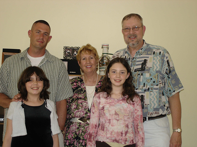 Tom, Beth, Mamma, Odin and Dolly